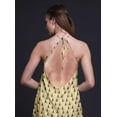 thumbnail image 3 of Bimba Geometric Women Printed Backless Long Halter Neck Beachwear RayonÂ&nbsp;Dress-Small, 3 of 6