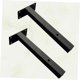 thumbnail image 5 of GOOHOCHY 2Ud Soporte De Hierro Negro Para Repisa De Pared Soporte Estable Y Duradero, 5 of 8