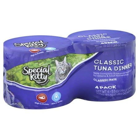 Special Kitty Tuna Dinner Cat Food, 4 ct