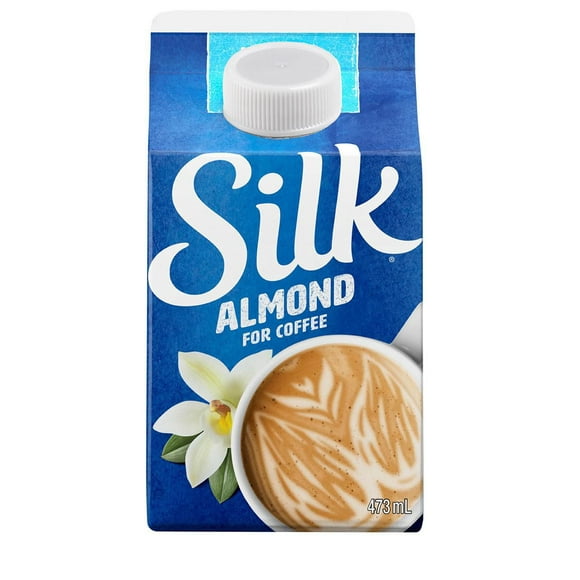 Silk for Coffee, Almond Vanilla Coffee Creamer, 473ml Plant Based Coffee Whitener