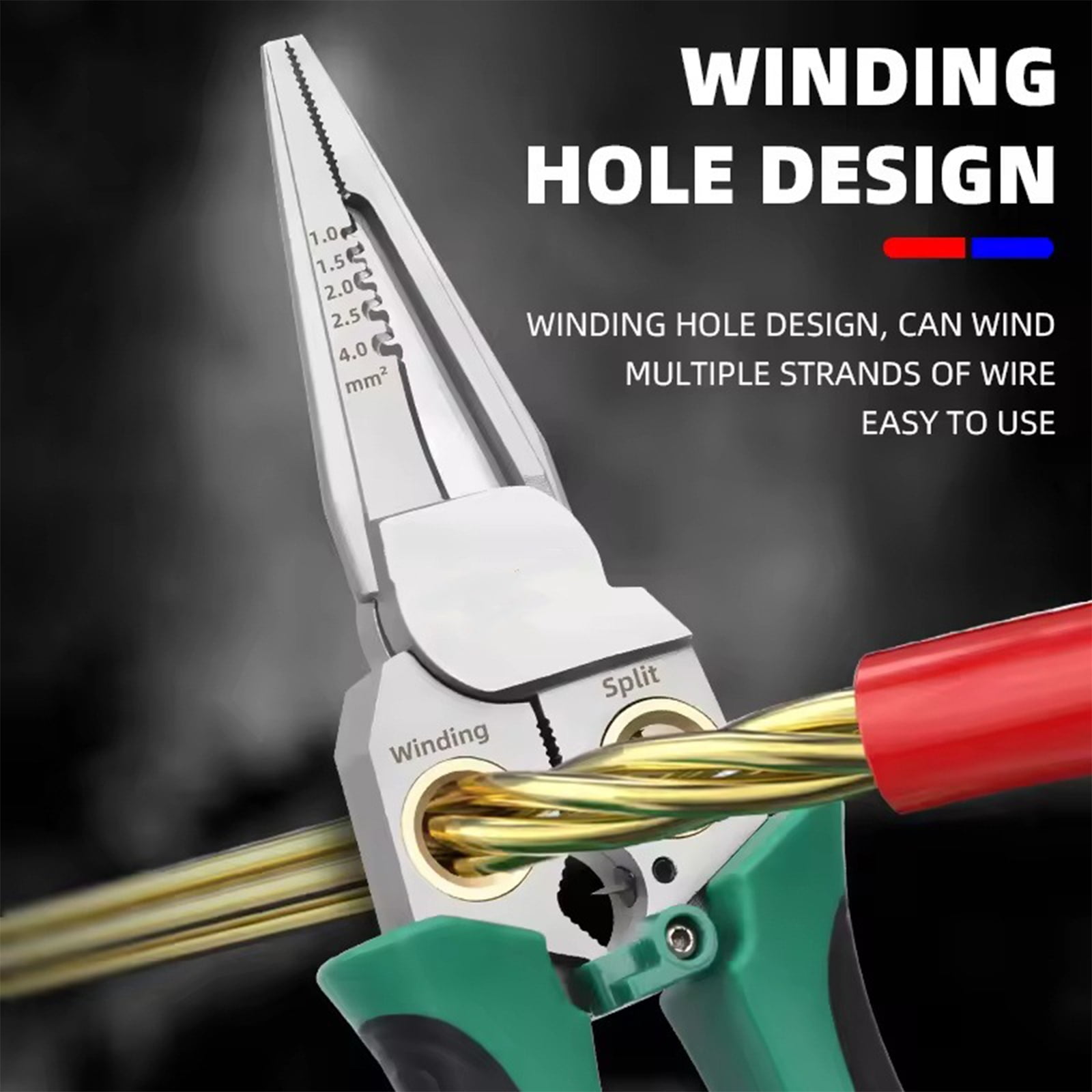 8-In-1 Multi-Function Wire Stripper With Voltage Tester, High-Precision Cutting & Stripping Pliers For Electricians, Diyers, Household Repairs, Electrical Maintenance