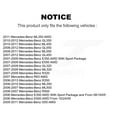 thumbnail image 2 of Front Semi-Metallic Disc Brake Pads SIM-1123 for Car Mercedes-Benz E350 ML350 GL450 R350 GL550 ML500 ML320 GL350 E550 ML550 GL320 E500 R500 R320 G55 AMG ML450 R63, 2 of 8