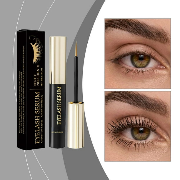 Fiudx Sérum para Pestañas, Fórmula Nutritiva para Pestañas Más Largas, Aplicación Suave y No Irritante, Cepillo Práctico para Un Uso Fácil, Rutina de Belleza Diaria, Apto para Ojos Sensibles, Tamaño