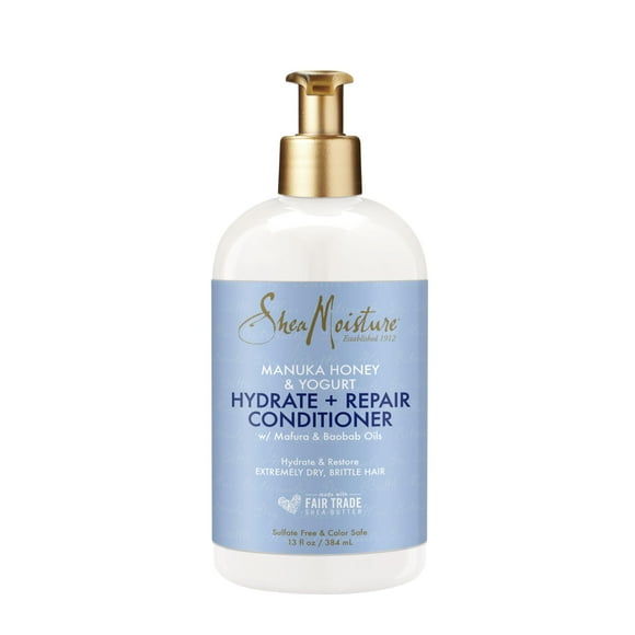Pack of 2 Shea Moisture Manuka Honey and Yogurt Hydrate Plus Repair Conditioner Unisex Conditioner 13 oz, 384 ml (Pack of 1)