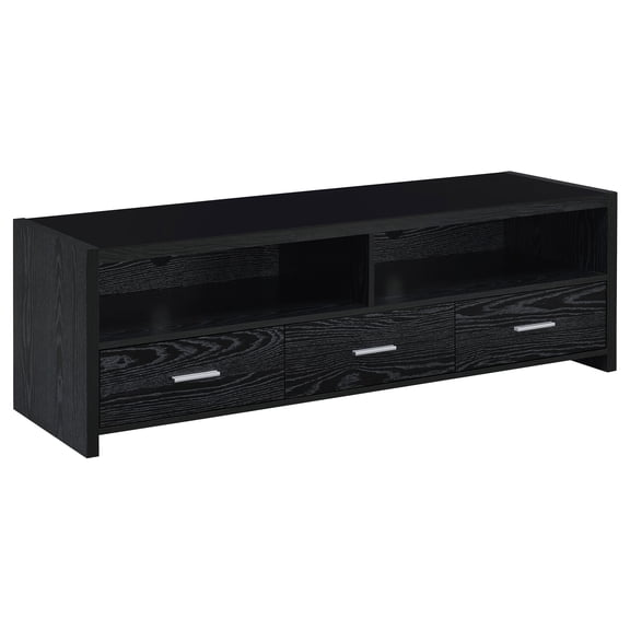 Alton 3-drawer Engineered Wood 61-inch TV Stand Black Oak
