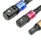 thumbnail image 3 of Juego de adaptadores de socket de extensión de vástago hexagonal de 1/4" Uxcell, grado de impacto, acero de alto carbono, negro, 3 piezas, 3 of 4