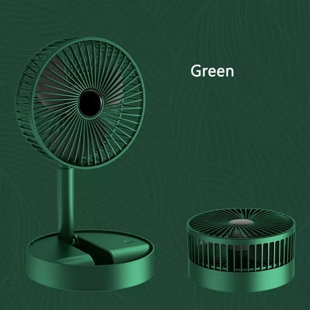 

Protable Desk Fan Cooling Fan Table Fan Foldable Quiet 2000 mAh Mini Personal Fan USB Rechargeable Battery Operated 270°Rotation Last for 3-6 Hours for Home Office Car Outdoor Travel