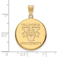 thumbnail image 2 of Logoart Sterling Silver Gp Valdosta State University Large Disc Pendant, 2 of 4