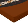 thumbnail image 2 of Ambesonne Emoji Fitted Sheet, Classic Retro Sports Motif, Full Size, Cinnamon Dark Grey, 2 of 3