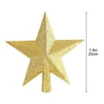 thumbnail image 3 of dajkiuy Christmas Star Tree Topper, 8" Xmas Tree Star Decorations Festival Desktop Ornament for Holiday Party Supplies, 3 of 6