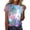 D-Light Blue, variant on Womens Tops T Shirt Starry Sky Galaxy Thin Comfort Outgoing Drop Shoulder Funny T Shirts Cute Tops Casual Tops Blouse