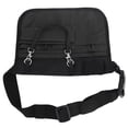 thumbnail image 4 of Riñonera para enfermeras, bolsa de almacenamiento de suministros médicos, bolsa de cintura médica multicompartimento para enfermeras, color negro, 4 of 14