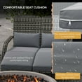 thumbnail image 6 of Outdoor Rattan Chair with Removable Footstools & Cushions, All-Weather PE Wicker Lounge Chair Set for Patio, Pool, Garden, 6 of 6