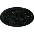 thumbnail image 3 of Ekena Millwork 20 1/2"OD x 1 1/2"P Foster Acanthus Leaf Ceiling Medallion (Fits Canopies up to 2 1/4"), Hand-Painted Jet Black, 3 of 6