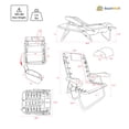 thumbnail image 2 of Ultimate Heavy Duty Aluminum Folding Backpack Beach Chair for Adults | Lay Flat, 5 Reclining Positions | Removable Insulated Cooler Pouch | 300 lbs Weight Capacity, 2 of 8