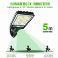 thumbnail image 5 of PURELY- Solar Wall Light Pir Motion Sensor Outdoor Garden Security Street Lamp Us, 5 of 6