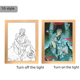 thumbnail image 1 of Marco de fotos con luz de noche, regalo creativo, pintura colgante con carga de ambiente, 1 of 5