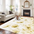 thumbnail image 2 of 5'x7' Area Rugs, Yellow Spring Floral Indoor Outdoor Area Rug for Living Room Bedroom, Summer Botanical Watercolor Vintage Washable Bathroom Rugs Kitchen Floor Carpet Mats Home Decor Aesthetic, 2 of 8