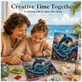 thumbnail image 2 of Premium 3D Pearl Ocean Wall Art Kit | Luxury Ocean Theme Canvas with Scratch-Resistant Non-Fading Pearl Beads DIY Coastal Decor Handcrafted Luxury Alternative to Flat Ocean Canvas Prints, 2 of 6