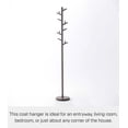 thumbnail image 2 of Yamazaki Home  Coat Rack, Steel, Holds 26.4 lbs - L 11.02 x W 11.02 x H  69.29 inches Brown, 2 of 7