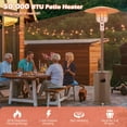 thumbnail image 3 of Barara King Heater, Outdoor Heater,50000 BTU Propane Patio Heater with Round Table Design-Brown, 3 of 10