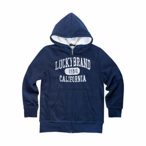 Color Navy Brand New with tags.  Details about   Lucky Brand Boys Zip-Up Hoodie Size 3T 