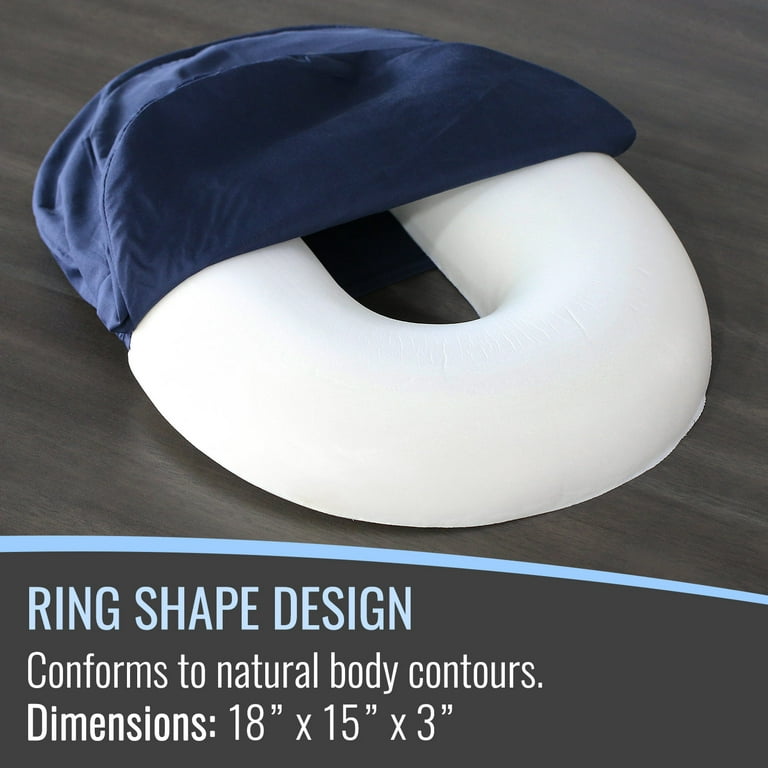 Donut Pillow - Ring Cushion For Relief Of Tailbone Pain & More