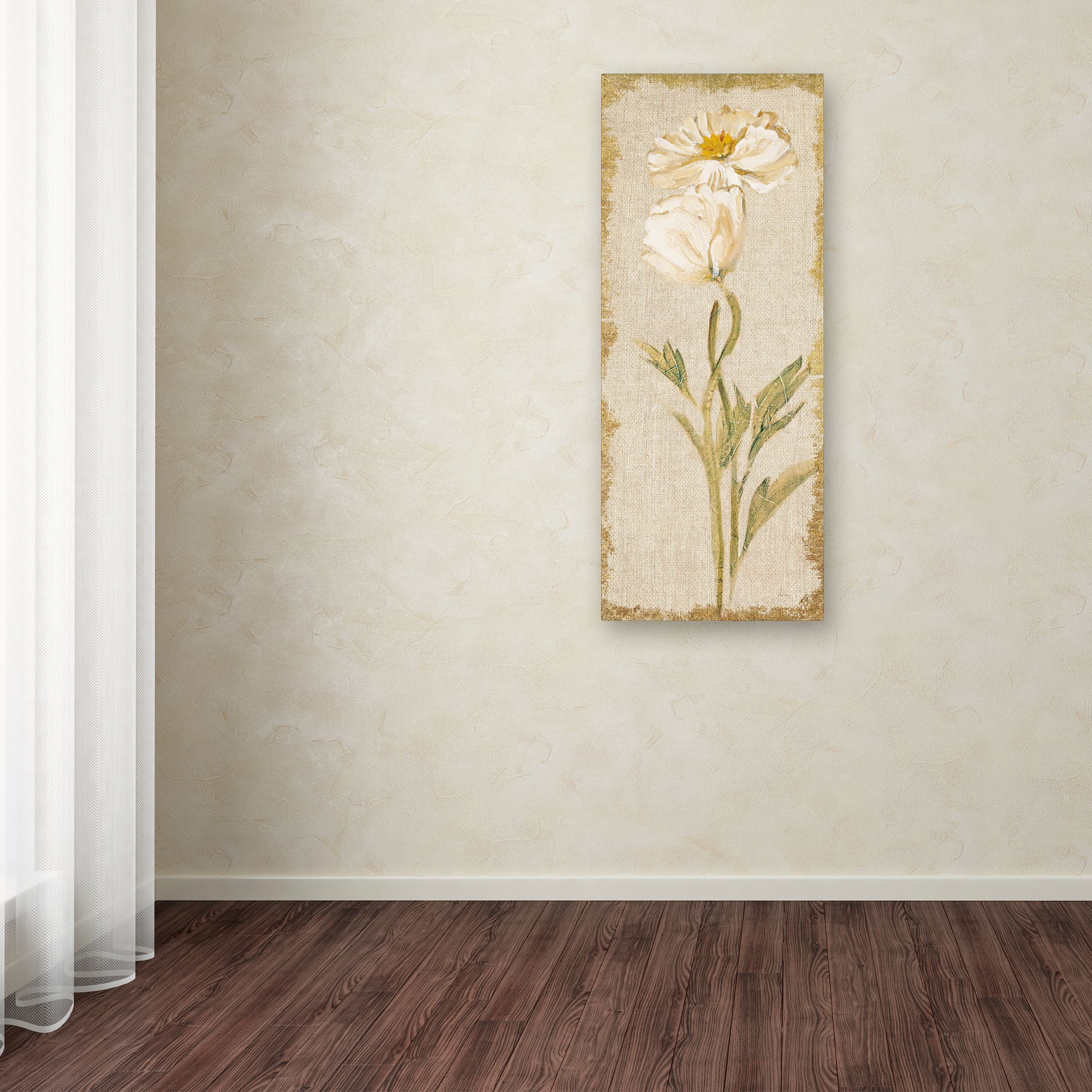 Trademark Fine Art 'Cosmo Panel on White Vintage v2' Canvas Art by Cheri Blum
