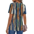thumbnail image 6 of Fantaslook Womens Blouses Dressy Casual Tops Summer Short Sleeve V Neck Shirts Business Work Blouses, 6 of 10