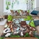 thumbnail image 2 of Amigos Animales Conjunto de sábanas temático, trío de piezas, cómodo y amigable con la piel, diseño único, regalo de decoración para el hogar para familiares, amigos y fans,140cm *210cm, 2 of 6