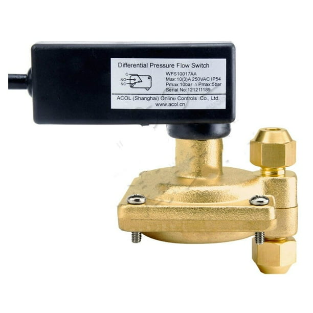 Differential Pressure Flow Switch with Fixed pressure set pointwater
