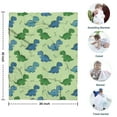thumbnail image 4 of Green Dinosaurs Bones Pattern Blanket,Comfortable Soft Flannel Throw Blanket,All Season,Warm Lightweight Blankets for Sofa Bed Couch Living Room Chair,30"x40", 4 of 4