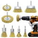 thumbnail image 1 of Brass Wheel Cup Brush Set 8 Piece, Brass Wire Brush Set,Yellow, 1 of 5