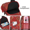 thumbnail image 4 of Sling Backpack,Red Christmas Gingerbread Man Pattern Sling Bag with Water Bottle Holder,Waterproof Sling Bag for Men/Women with Headphone Jack for Hiking,Travel, 4 of 6