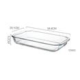 thumbnail image 2 of Glass Baking Dish Oven Microwave Special Utensils Household Fishing Juice Seafood Plate Steam Plate Rectangular Plate, 2 of 7