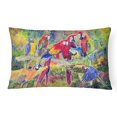 thumbnail image 1 of ""Caroline'S Treasures 8600Pw1216 Parrot Canvas Fabric Decorative Pillow Large Multicolor"", 1 of 3