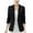 Black, variant on Fall Saving! HVOBTTY Women's Crop Blazer, Fall Coat for Women, Women's Fashion Solid Color Collar Long Sleeve Cardigan Outwear Blazer Black, L
