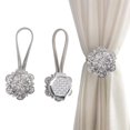 thumbnail image 1 of Clips de Cortina Magnética Hebilla, Acero Inoxidable 2pcs Espumosos Elegantes Elegantes Bunda, 1 of 7