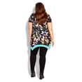 thumbnail image 4 of Ave Studio Women's Plus Size Colette Print Relaxed Fit Tunic Top, 4 of 5