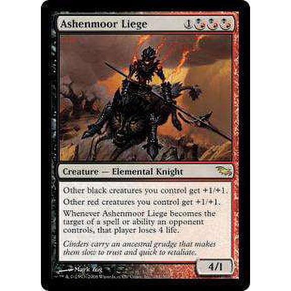 MtG Shadowmoor Rare Ashenmoor Liege #181