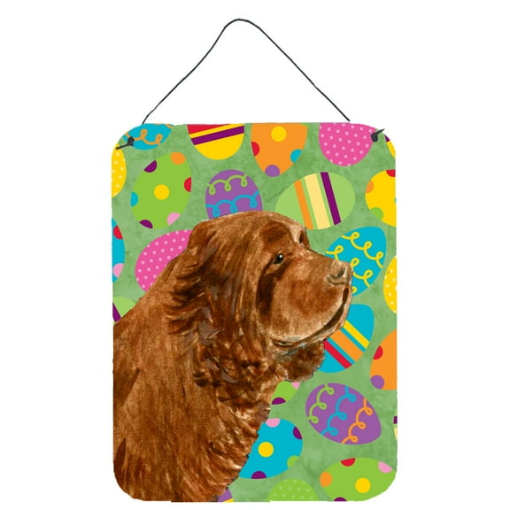 Sussex Spaniel Easter Eggtravaganza Wall or Door Hanging Prints