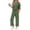 1 Armygreen, variant on Two Piece Sets for Women Casual Summer Travel Vacation Outfits Short Sleeve Tops Wide Leg Pants Lounge Sets
