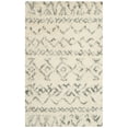 thumbnail image 2 of SAFAVIEH Casablanca Roydon Moroccan Shag Area Rug, Ivory/Grey, 3' x 5', 2 of 4