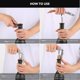 thumbnail image 3 of tire Bouchon Professionnel, Couteau De Sommelier, Couteau De Serveur Avec Dcapsuleur Et Coupe-capsule, Ouvre Bouteille En Acier Inoxydable Et En B, 3 of 5