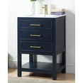 thumbnail image 2 of 24" Tennant Brand Aruzza Navy Blue Small Narrow Navy Blue Bathroom Vanity 2822-V24NB, 2 of 7