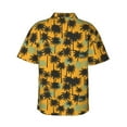 thumbnail image 3 of Picia Hawaii Palms Gentle Cotton Regular Fit Short Sleeve Casual Hawaiian Shirt for Men-Small, 3 of 9