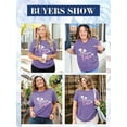 thumbnail image 6 of XCHQRTI Women Happy Easter Shirts Short Sleeves Plus Size T shirt Tops, 6 of 9