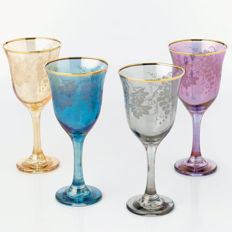 Home Essentials Vivid White Wine 4-Piece Glassware Set