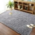 thumbnail image 2 of Arogan Modern Soft Fluffy Carpet for Living Room, Bedroom and Children's Room, Grey, 5'x8 '., 2 of 7