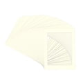 thumbnail image 3 of Cream Linen Picture Frame Mat for 16x40 Frames - Fits 12x36 Photos - 25 Mats, 3 of 7